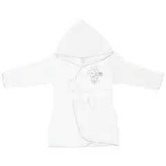 GENERICO - Salida de baño bebé - Osito - Blanco - Celeste