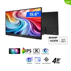 ACER - MONITOR PORTATIL PM161Q 156 FHD IPS 5ms 1x Mini HDMI 1x USBC