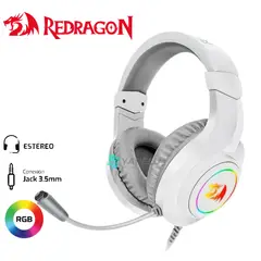 REDRAGON - Audífonos HYLAS H260W-RGB WHITE
