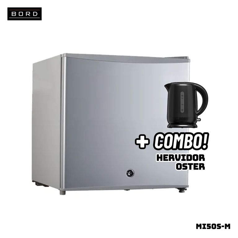 FRIGOBAR 50 L SILVER - MI50S-M + HERVIDOR OSTER NEGRO