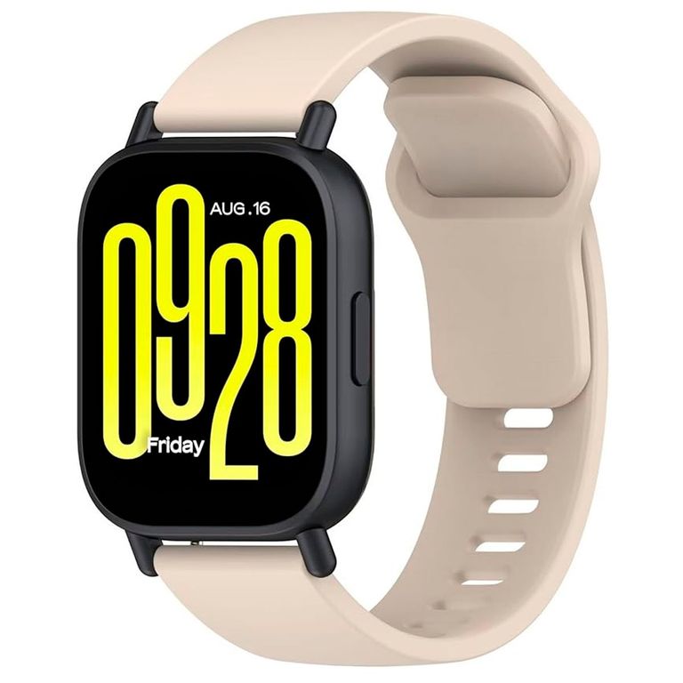Correa de Silicona Para Xiaomi Watch 5 Lite - Beige