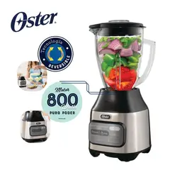 OSTER - Licuadora Reversible Digital de 800W Pica Hielo