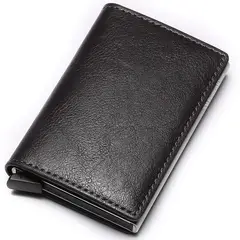 GENERICO - BILLETERA PORTA DOCUMENTOS Y TARJETERO R-FID ANTI ROBO