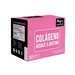 MUJER AGUAJE - Colágeno Aguaje & Biotina Caja de 30 sachets de 10 g cu
