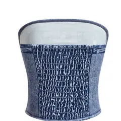 GENERICO - Top sin tirantes estampado NO JEAN