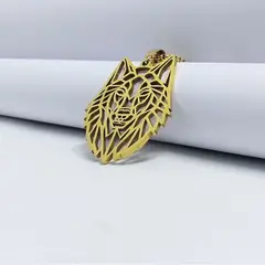 GENERICO - Collar de lobo acero inoxidable 316L GARANTIZADO