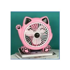 MORITA BAG STORE - VENTILADOR DE ESCRITORIO GATITO KAWAI ROSADO