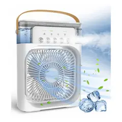 GENERICO - VENTILADOR HUMIDIFICADOR PORTATIL BLANCO