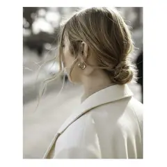 OEM - ARGOLLAS MUJER GRUESAS MEDIANA FINO ACERO INOXIDABLE x SAN VALENTIN