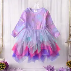 GENERICO - VESTIDO DE NIÑA SIRENA CASUAL