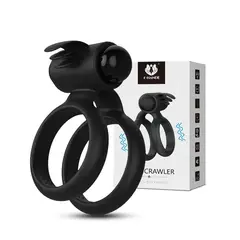 DR PINKY - Anillo Vibrador Cockring Doble Retardante con Estimulador de Clítoris