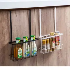 HOGARMAS - Cesta Canasta Organizador Colgante para Puerta Blanco