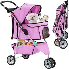 GENERICO - COCHE PET STROLLER PARA PERROS Y GATOS
