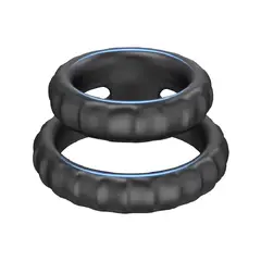 DR PINKY - Anillo Duo Para Pene Retardante Sexual CockRing de Silicona