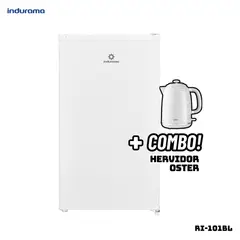 INDURAMA - FRIGOBAR 90 L BLANCO - RI-101BL + HERVIDOR OSTER BLANCO