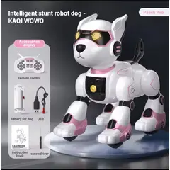 GENERICO - PERRO ROBOT INTELIGENTE JUGUETE ROSADO