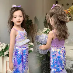 GENERICO - VESTIDO DISFRAZ DE NIÑA DE SIRENA