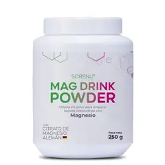 SORENU - Citrato de Magnesio Mag Drink Powder x 250 g -