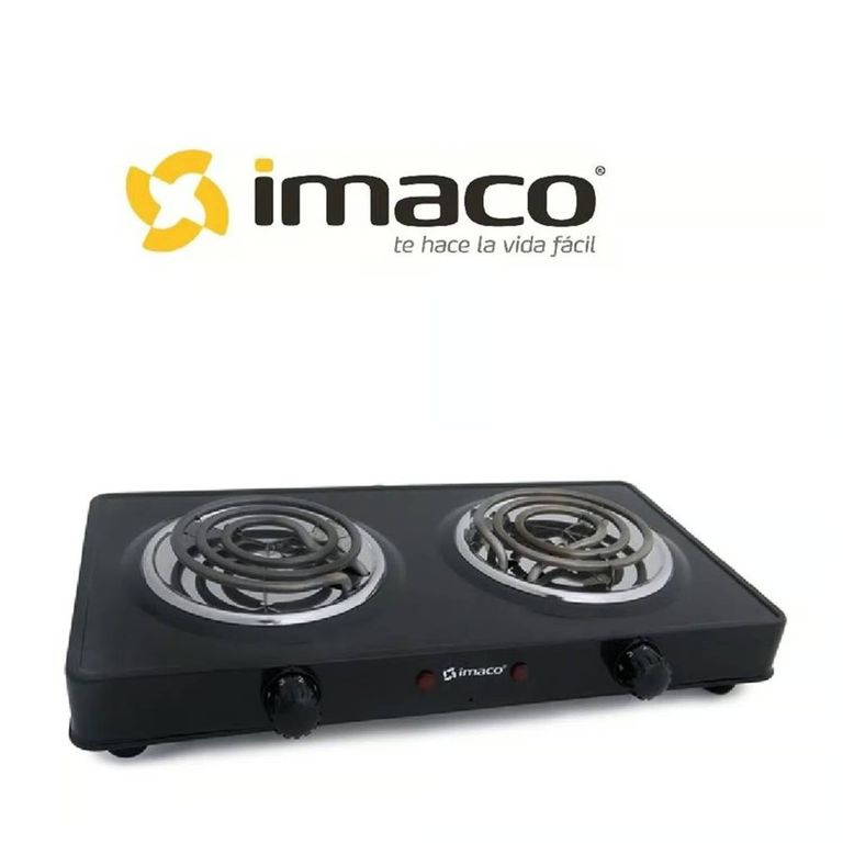 Cocina Eléctrica 2 Hornillas HP-1400 Negro