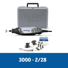 DREMEL - 3000 KIT 30 ACCESORIOS + 2 ADITAMENTOS