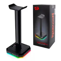 REDRAGON - SOPORTE PARA AUDIFONO CON LUCES Y HUB- USB SCEPTER HA300