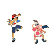 POKEMON - ASH AND MR MIME ENAMEL PIN SET