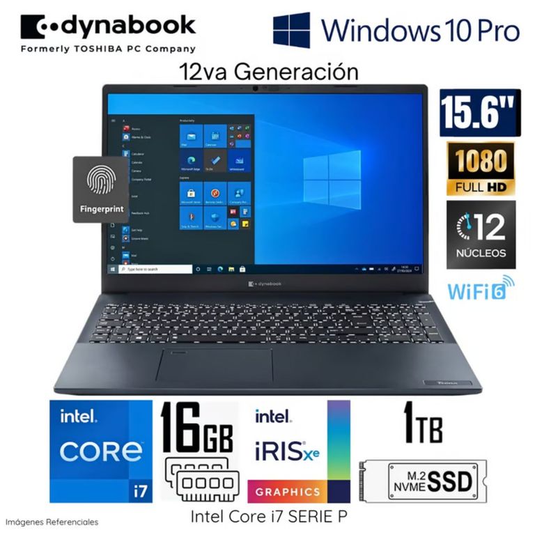 Laptop Tecra Intel Corei7-1260P 16GB RAM 1TB SSD 15.6" FHD WIND 10 PRO A 50K PML20U139011