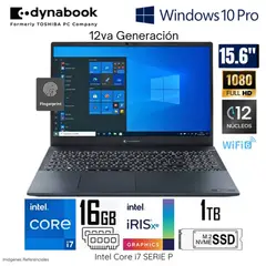 DYNABOOK - Laptop Tecra Intel Corei7-1260P 16GB RAM 1TB SSD 15.6" FHD WIND 10 PRO A 50K PML20U139011
