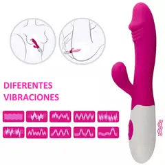 YUJU - Dildo Vibrador Estimulador en Color Morado