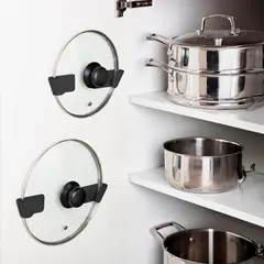 HOGARMAS - Set de 3 Soportes Colgantes Para Tapas de Ollas y Sartenes