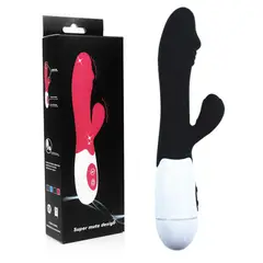 GENERICO - Dildo Vibrador Estimulador en Color Negro