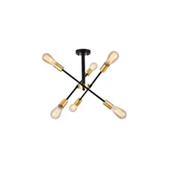 GENERICO - Lámpara Vintage Gótica NegroDorado