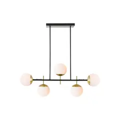 GENERICO - Lámpara Vintage Ale Negro-Dorado