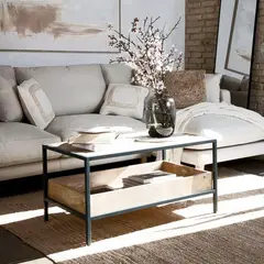 NACION MUEBLES - MESA DE CENTRO RITA COLOR DUNA NM