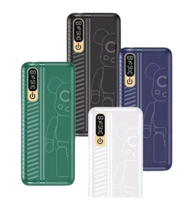 Batería portátil 20000 mAh con Linterna LED Recargable