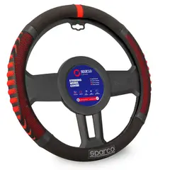 SPARCO - Funda de Timon rojo masajeador Sps137