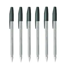 UNI BALL - UNI SA-S Bolígrafo Fine Tinta Seca Negro Pack x 6