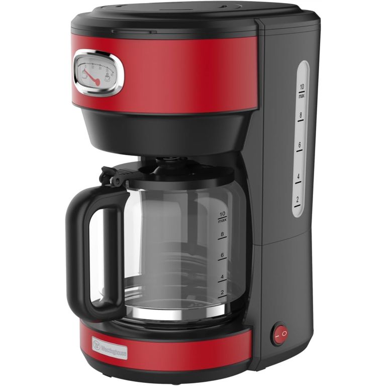 Cafetera eléctrica 10 tazas Retro WH rojo