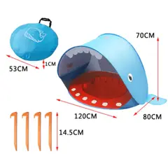 AURELA - SunTent™ - Carpa para Playa y Campo para Niños - Ballena