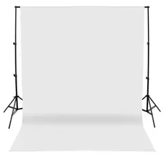 WEIFENG - Fondo de tela muselina para estudio fotográfico 3x4 blanca