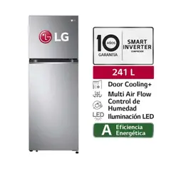 LG - REFRIGERADORA GT24BPP 241 L PLATEADA