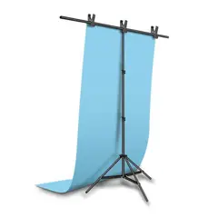 GENERICO - Fondo de PVC 100cmx200cm para fotografia color CELESTE