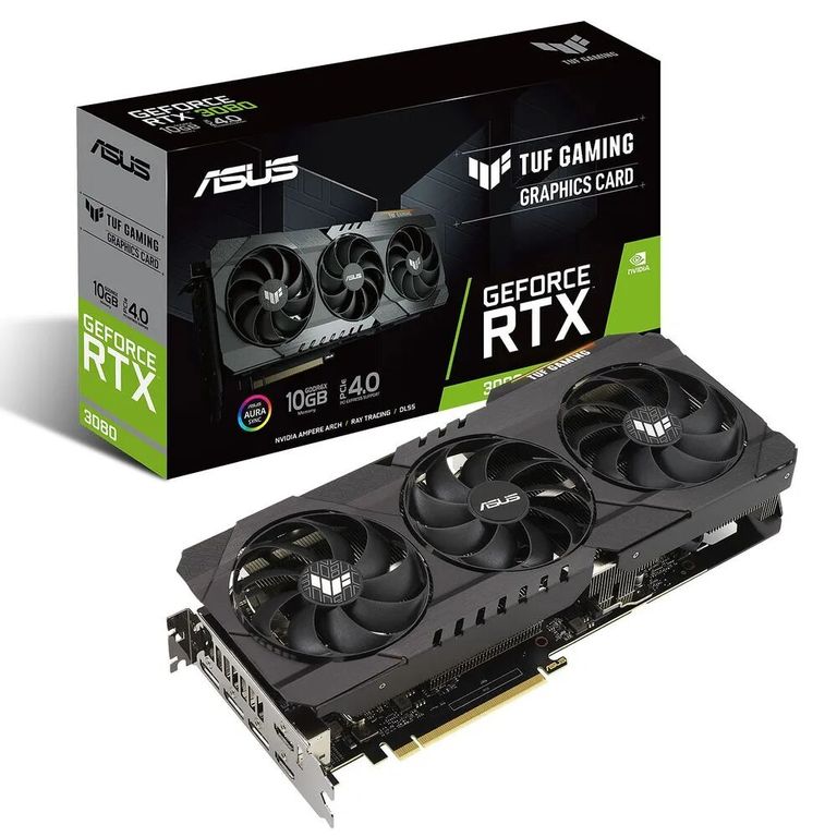 Tarjeta de video geforce RTX 3080 10GB gddr6x 320bits v2 OC tuf