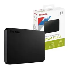 TOSHIBA - Disco duro externo Canvio Basics 1 TB, USB 3.0