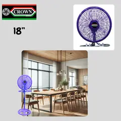 CROWN - Ventilador 3 en 1 18" Semi-Industrial