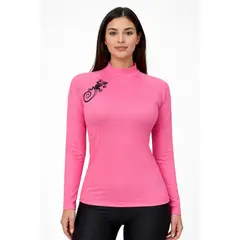 AQUA&MODA - LICRA CON PROTECCION UV AQUAMODA LAMMC MUJER CON CIERRE CORAL NEON