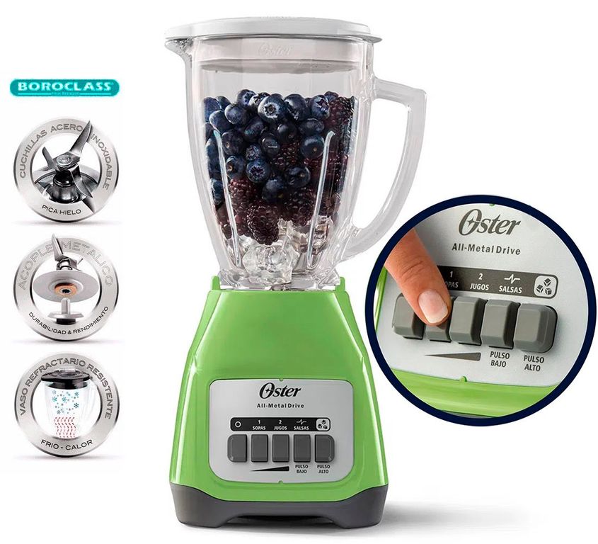 Licuadora Oster® 2 vaso de vidrio BLSTKAG-KPB