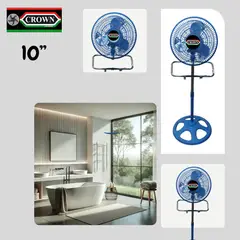 CROWN - Ventilador 3 en 1 10"
