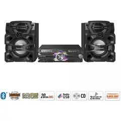 PANASONIC - Equipo de Sonido SC-AKX730PUK Bluetooth 2000 Watts RMS Negro