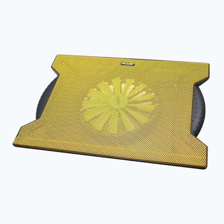 - Base Cooler para Notebook 10-15in USB HUBx4 - Negro Amarillo